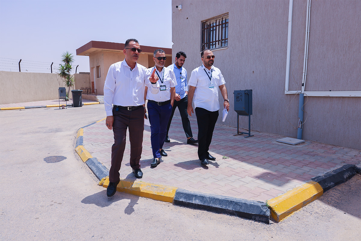 رئيس مجلس الإدارة يتفقد مقر الشركة بطريق المطار في طرابلس